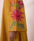 Women's Unstitched Cambric Embroidered Yellow 3 Piece Suit
